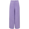 Jw Anderson Drawstring-hem Wide-leg Trousers In Purple