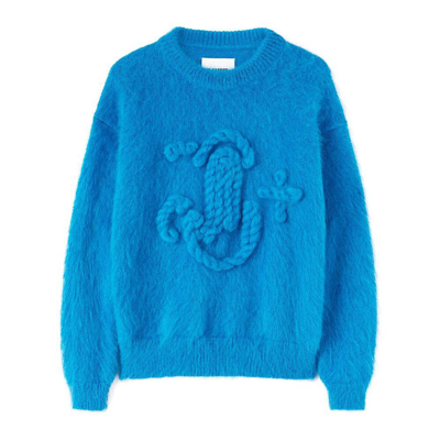 Jil Sander Mohair Sweater In Blue
