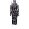 Julfer Dresses In Black/grey
