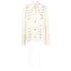 Julfer Alex Lace-up Wool Jacket In Neutrals