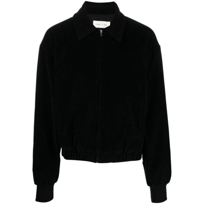 Les Tien Black Spread Collar Jacket