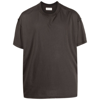 Les Tien Inside Out Garment-dyed Combed Cotton-jersey T-shirt In Grey