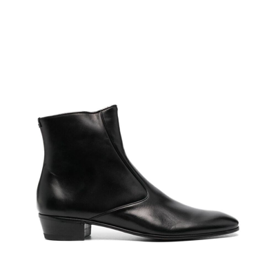 Lidfort Socrate Leather Boots In Negro