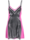 Y/project X Jean Paul Gaultier Trompe-l'oeil Mini Dress Black And Pink In Black