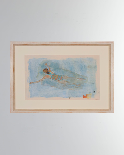 Shadow Catchers Swimming- Glide Giclee Wall Art In Neutral