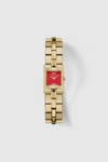 Breda Relic Metal Bracelet Quartz Analog Watch In Red, Women's At Urban Outfitters In Red Multi