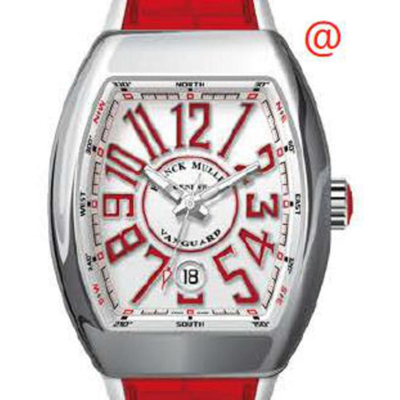 Franck Muller Vanguard Automatic White Dial Men's Watch 45scwhtwhtred In Red   / White