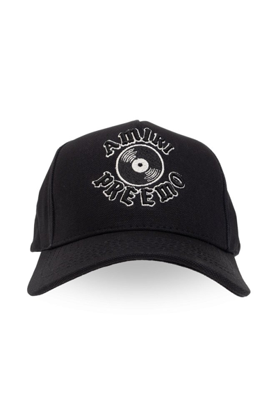 Amiri Logo Embroidered Baseball Cap In Black
