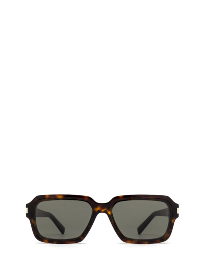 Saint Laurent Eyewear Square Frame Sunglasses In Brown