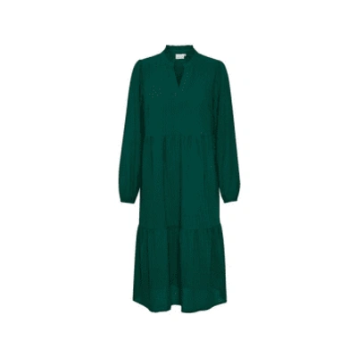 Kaffe Dorte Dress In Aventurine From