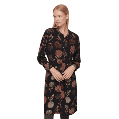 Nice Things Kiku Print Shirt Dress 999 From