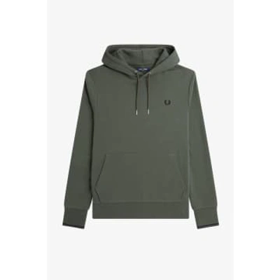 Fred Perry Fp Tipped Hooded Sweatshirt Clothing In Green
