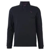 BARBOUR BLACK AND PURPLE LONG SLEEVE CONFORTH POLO SHIRT