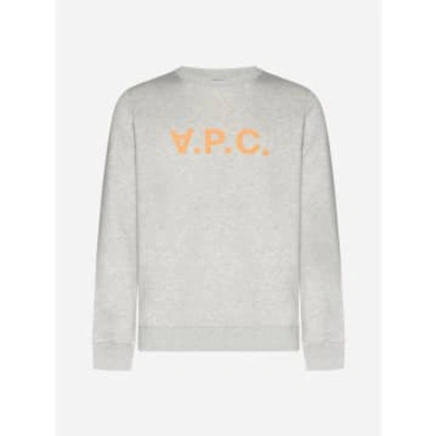 Apc Ecru And Orange Vpc Logo Sweatshirt