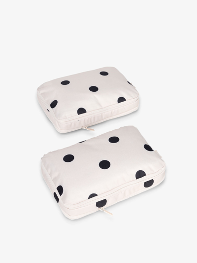 Calpak Small Compression Packing Cubes In Polka Dot