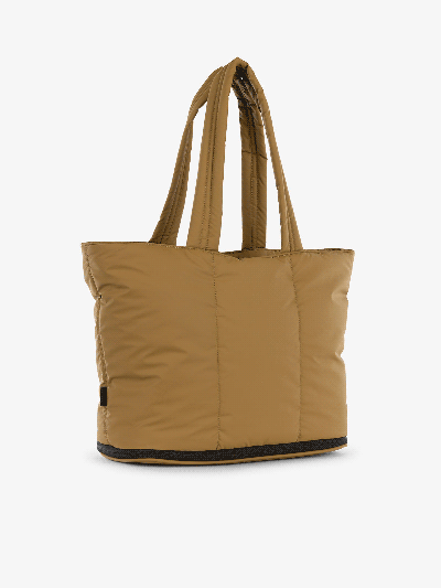 Calpak Luka Expandable Laptop Tote In Khaki