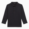 Il Gufo Long-sleeved Polo Shirt In Blue