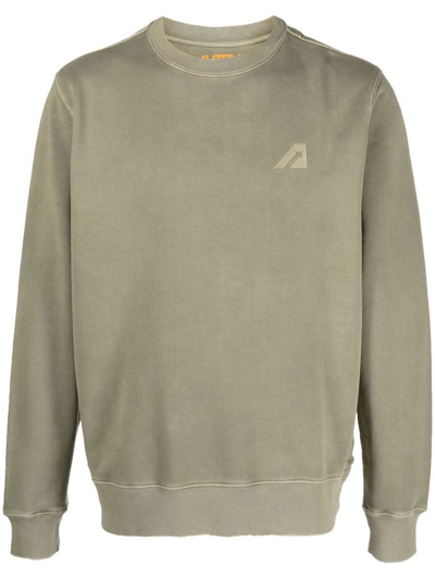 Autry Distressed-detail Sweatshirt In Neutro