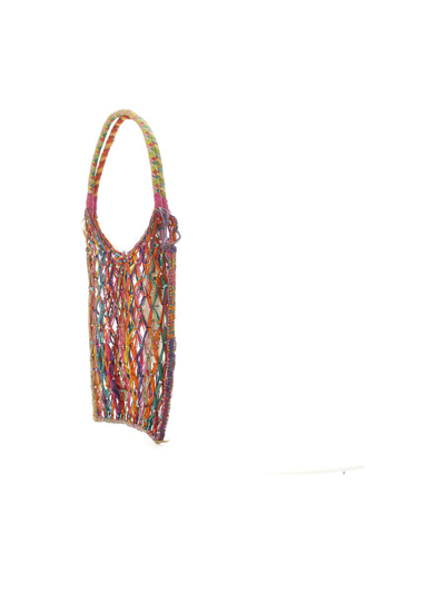 Made For A Woman Woven Straw Tote Bag In Rainbow