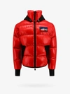 Moncler Marcassin Down Jacket In Red