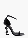 Saint Laurent 11cm Heel Open Toe Patent Leather Sandals In Black