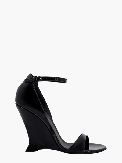 Ferragamo Open-toe Sandal In Black