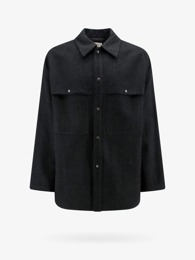 Lemaire Western Shirt In Black