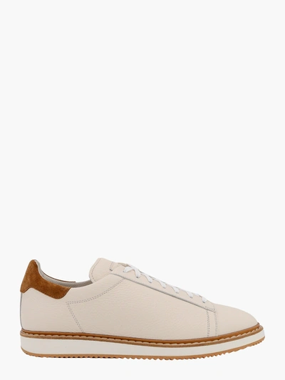 Brunello Cucinelli Leather Low-top Sneakers In White
