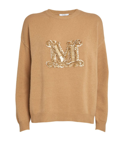 Max Mara Palato Wool And Cashmere Jumper In Camel