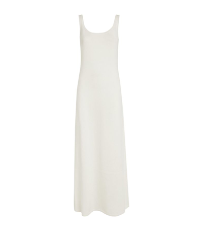 Max Mara White Scoop Neck Maxi Dress In 001 White