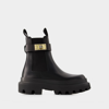 Dolce & Gabbana Leather Chelsea Boot In Black