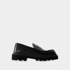 Dolce & Gabbana Penny-slot Loafers - Dolce&gabbana - Leather - Black In Black