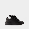 Dolce & Gabbana Sneakers Portofino - Dolce&gabbana - Cuir - Noir In Black
