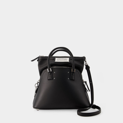 MAISON MARGIELA 5AC CLASSIQUE MINI CROSSBODY - MAISON MARGIELA - LEATHER - BLACK