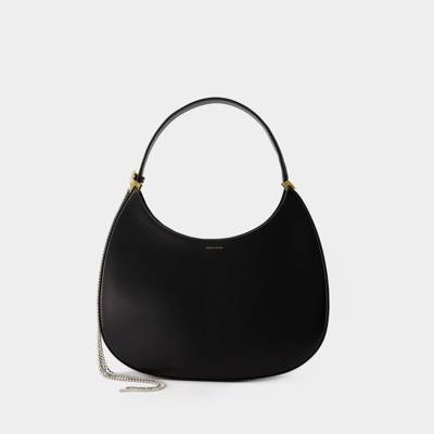 Magda Butrym Medium Vesna Smooth Leather Shoulder Bag In Black