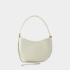 Shop Magda Butrym Medium Vesna Hobo Bag -  - Leather - Cream In White