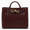 Bottega Veneta Small Andiamo Bag In Red