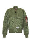 Alpha Industries Men's Ma-1 Mod Flight Jacket In Sage