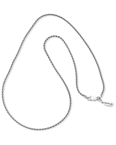 Samuel B. Samuel B Silver Wheat Chain Necklace