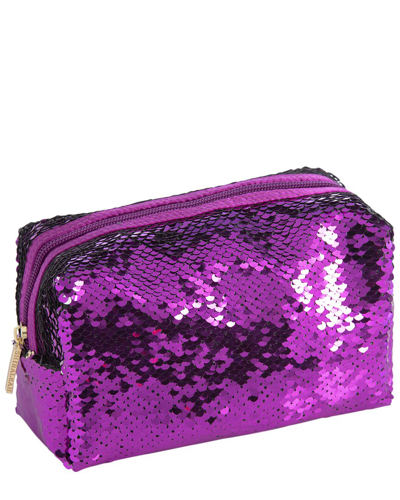 Shiraleah Bling Cosmetic Pouch In Purple