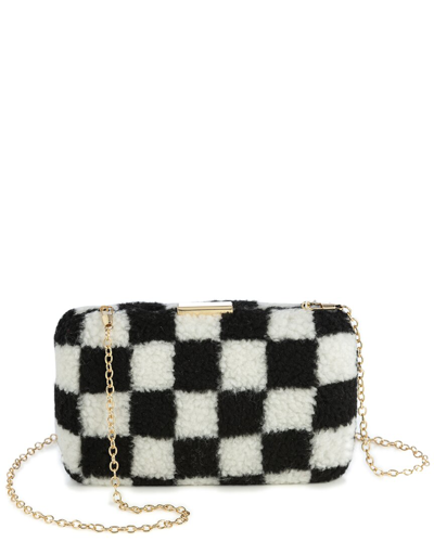 Shiraleah Jayden Sherpa Minaudiere Clutch In Black