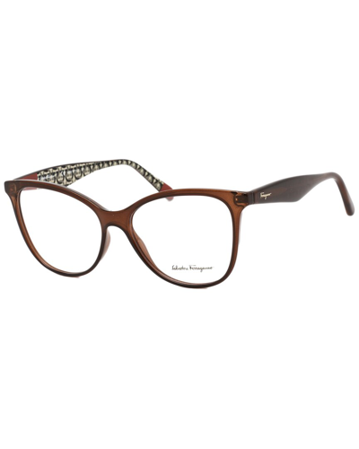 Ferragamo Women's Sf2892 54mm Optical Frames In Brown