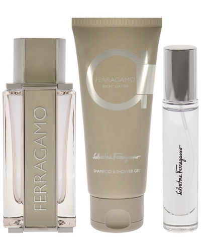 Ferragamo Men's Bright Leather 3pc Gift Set