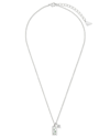 Sterling Forever Cz Charm Necklace