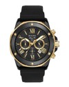 Bulova Men's Chronograph Marine Star Black Silicone Strap Watch 44mm 98b278