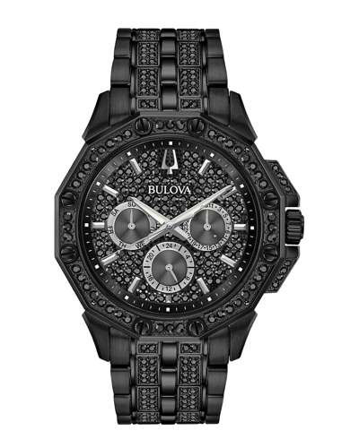 Bulova Men's Black Dial Watch