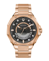 Bulova Men's Precisionist High Performance Quartz Diamond (1/20 Ct. T.w.) Rose Gold-tone Stainless Steel Br
