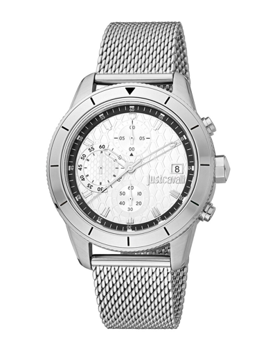 Just Cavalli Men's Maglia Silver Dial Watch