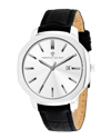 Christian Van Sant Men's Octavius Slim Silver Dial Watch