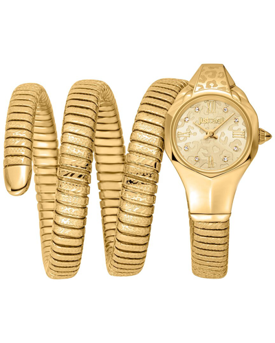 Just Cavalli Women's Ravenna Gold Dial Watch In Gold / Gold Tone / Yellow